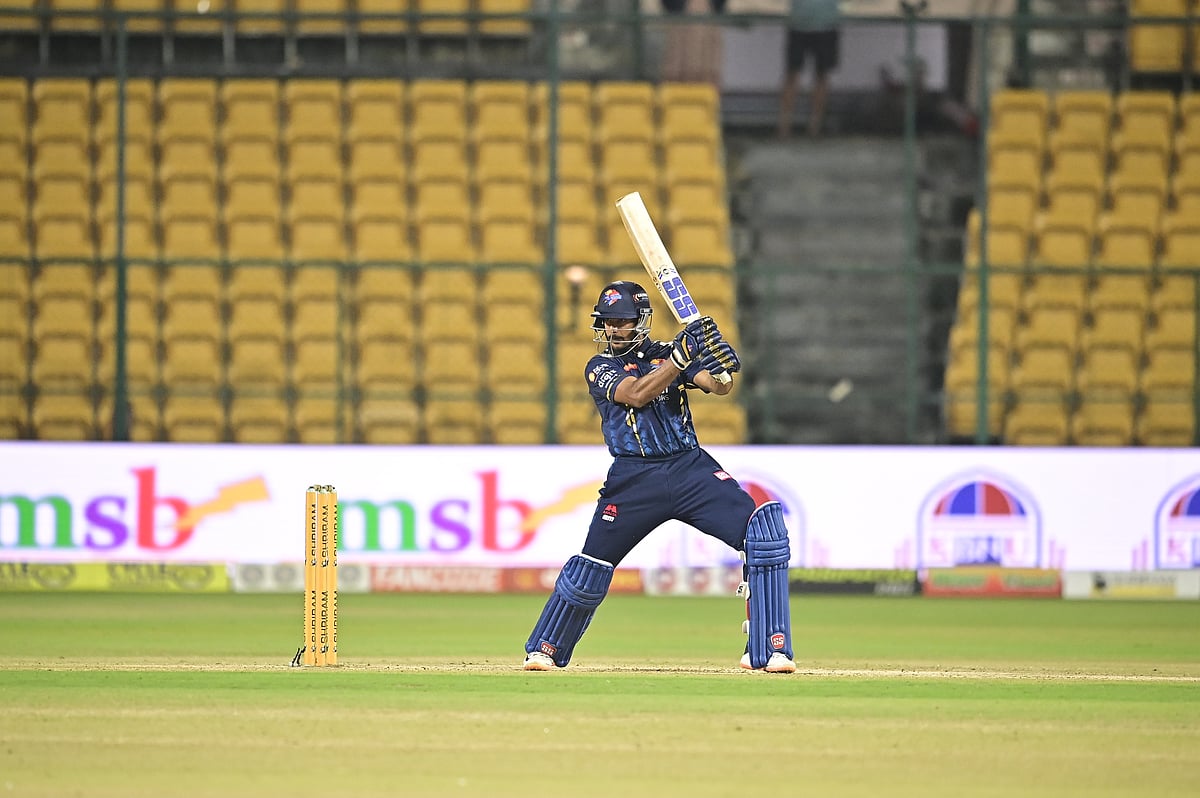Mayank Agarwal. - Maharaja Trophy
